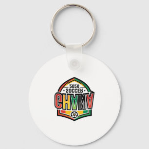 Ghana Soccer 2026 Soccer Bold Country Typography R Key Ring