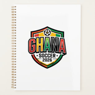 Ghana Soccer 2026 Soccer Bold Country Typography R Planner