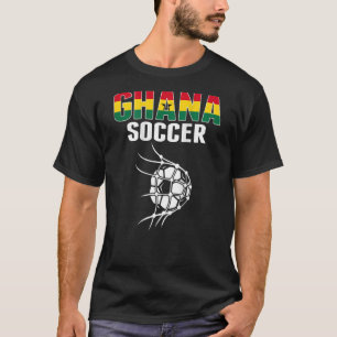 Ghana Soccer Ball In Net Goal Ghanian Football S T-Shirt