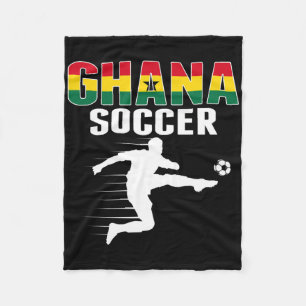 Ghana Soccer Fans Jersey - Proud Ghanian Footbyll  Fleece Blanket