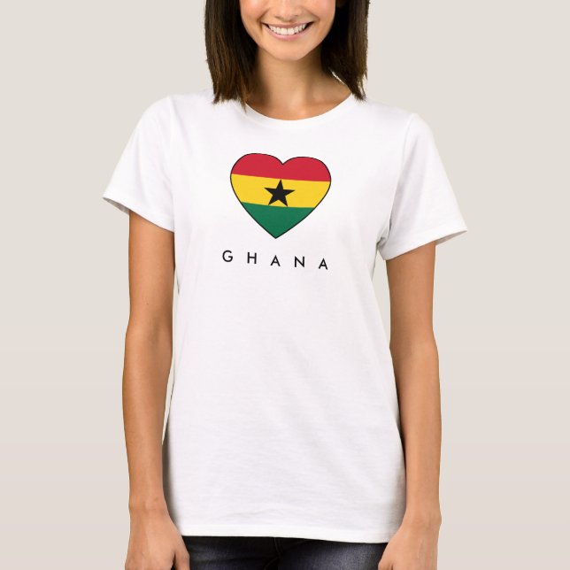 Ghana Soccer Heart Top Shirt (Front)