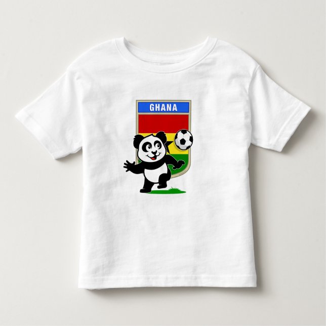 Ghana Soccer Panda Toddler T-Shirt (Front)