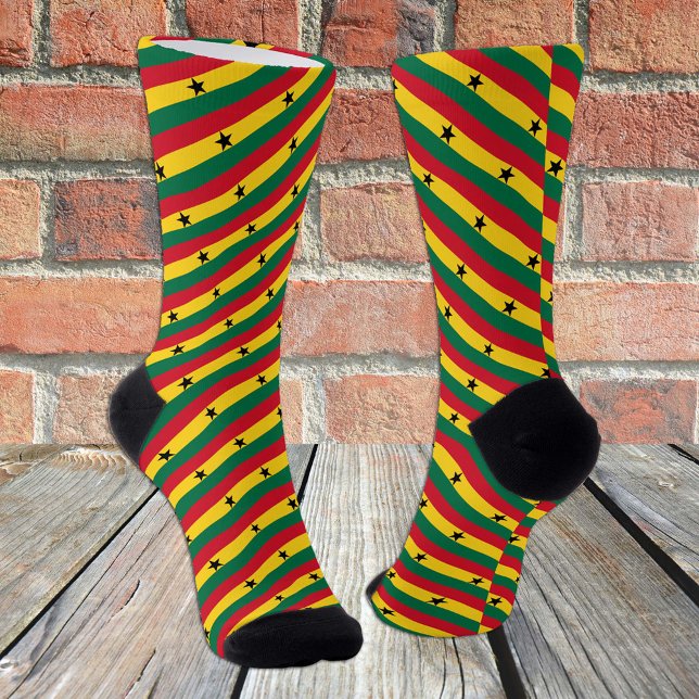Ghana Socks, patriotic fashion Ghanaian Flag Socks (Creator Uploaded)