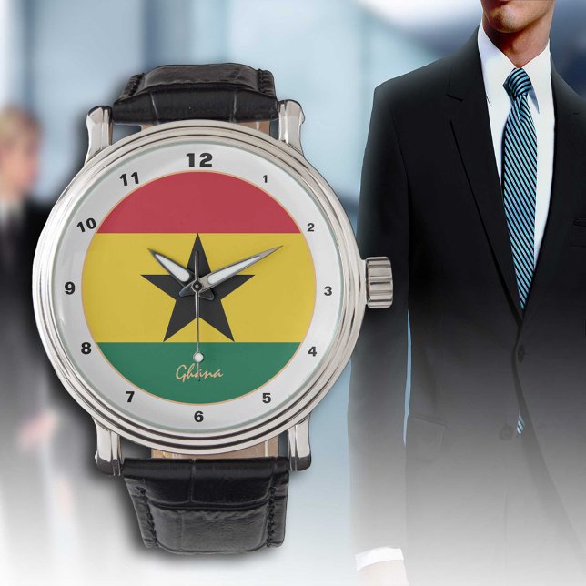 Ghanaian Flag & Ghana trendy fashion /design watch (Creator Uploaded)