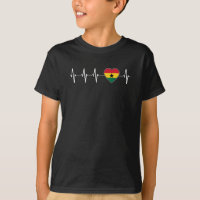 Ghanaian Heartbeat I Love Ghana Flag heart Pride