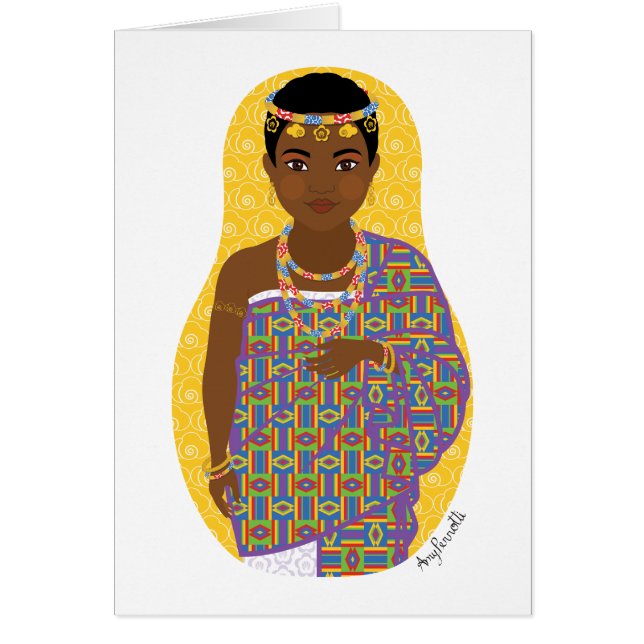 Ghanaian Matryoshka Card (Front)