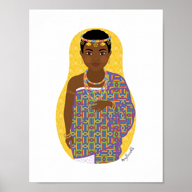 Ghanaian Matryoshka Poster (Front)