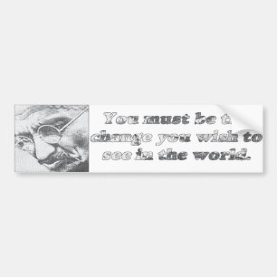 Ghandi quote bumper sticker