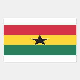Ghanian flag Stickers