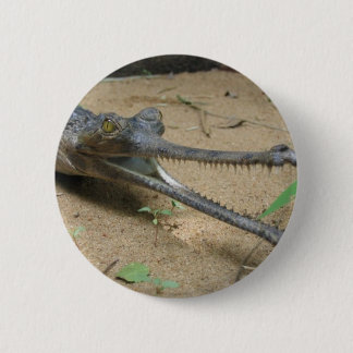 Gharial 6 Cm Round Badge