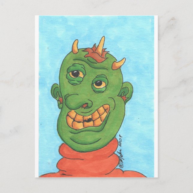 Ghastly Ghoul Postcard (Front)