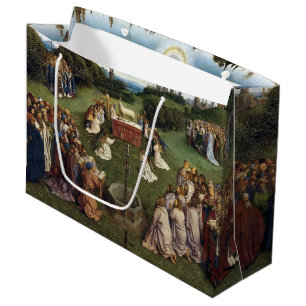 Ghent Altarpiece(detail), Van Eyck Brothers Large Large Gift Bag