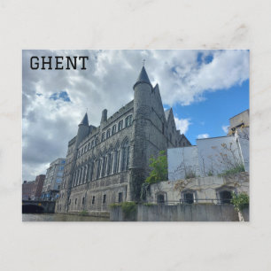 Ghent Belgium Castle of the Counts Travel Photo Postcard
