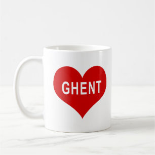 GHENT Red Love Heart Coffee Mug
