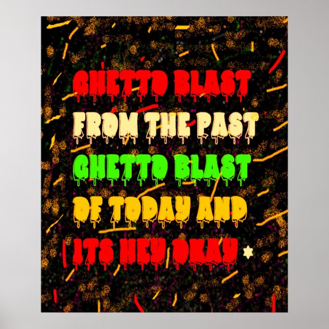 GHETTO BLAST AFRO AMERICAN STYLE POSTER (Front)