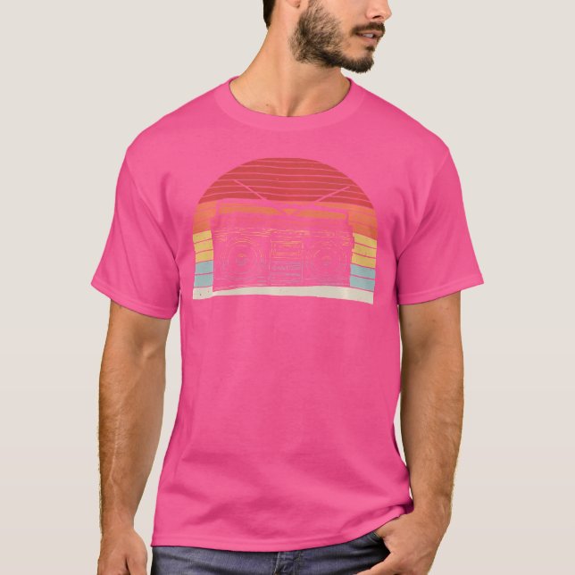 Ghetto Blaster 80'S 90'S Hip Hip Rap T-Shirt (Front)