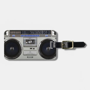 Ghetto Blaster Boombox Luggage Tag