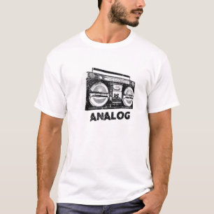 Ghetto Blaster Boombox Radio Hip Hop Analog Music T-Shirt