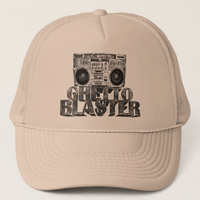 GHETTO BLASTER TRUCKER HAT (Front)