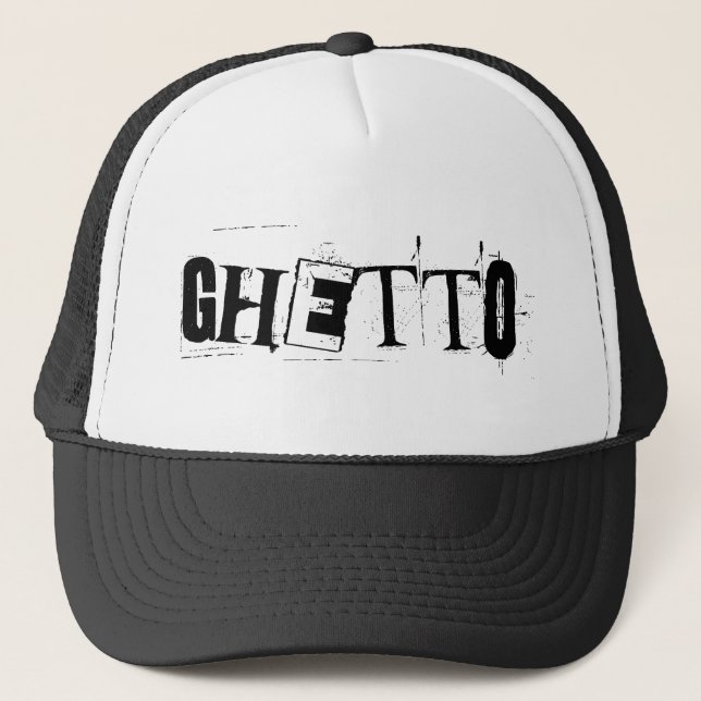 ghetto. trucker hat (Front)
