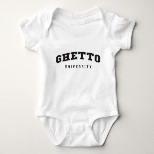 Ghetto University Baby Bodysuit (Front)