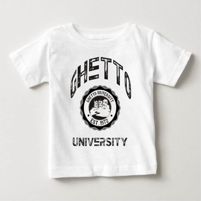 Ghetto University Baby T-Shirt (Front)