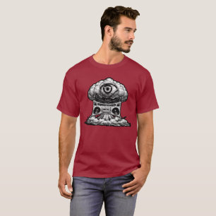 Ghettoblaster Third Eye Explosion Illustration  T-Shirt
