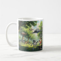 Ghibli art on mug