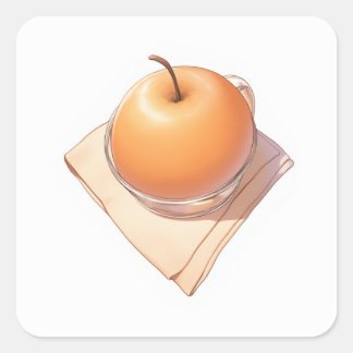 Ghibli Inspired Design Square Sticker