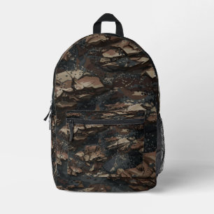 Ghillie Suit Rocky Terrain Pattern Printed Backpack
