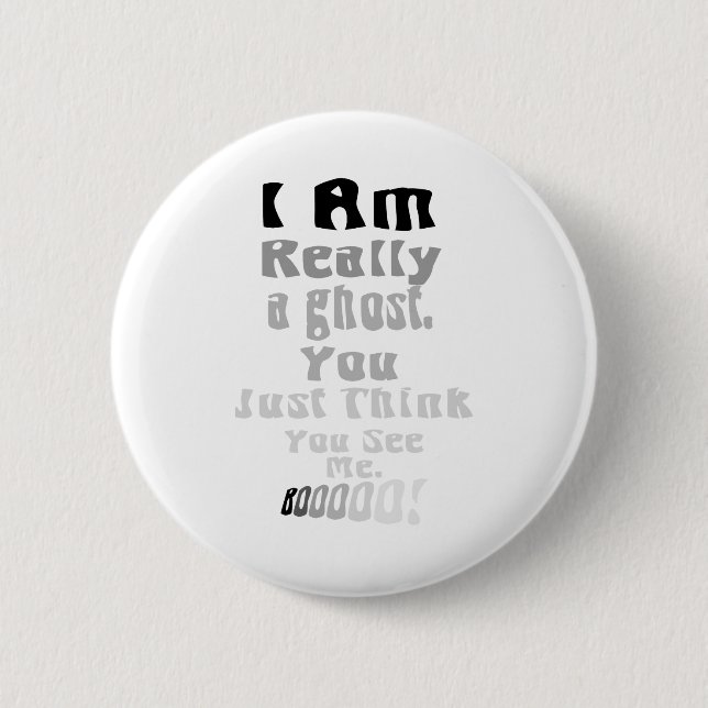 ghost 6 cm round badge (Front)