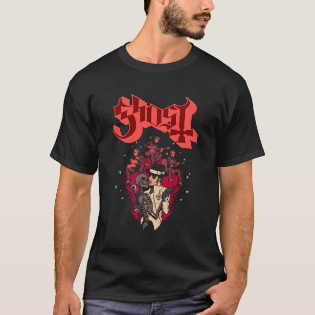 Ghost Â€“ Skeleton Bandstand T-Shirt (Front)