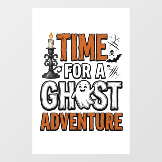 Ghost Adventure Halloween Vintage Typography Desig (Sheet)