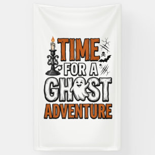 Ghost Adventure Halloween Vintage Typography Desig Banner