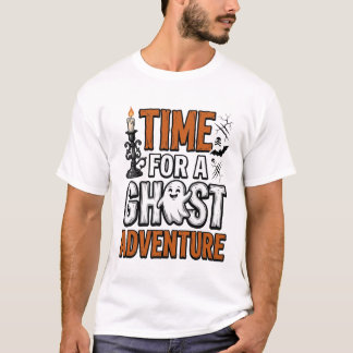 Ghost Adventure Halloween Vintage Typography T-Shirt