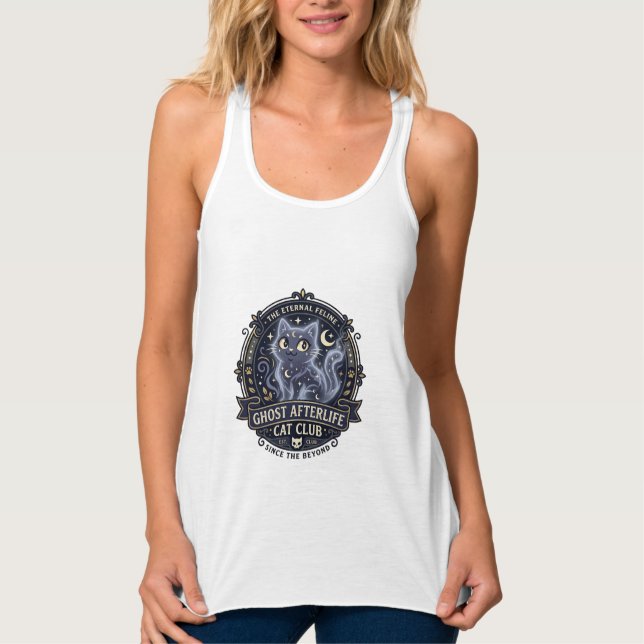 Ghost Afterlife Cat Cat Dad Gift Idea - Ghost Afte Singlet (Front)
