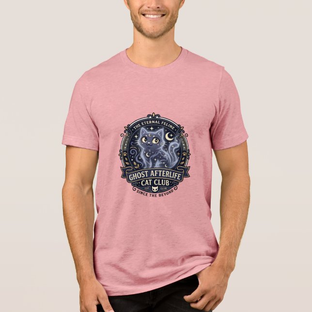 Ghost Afterlife Cat Cat Dad Gift Idea - Ghost Afte Tri-Blend Shirt (Front)