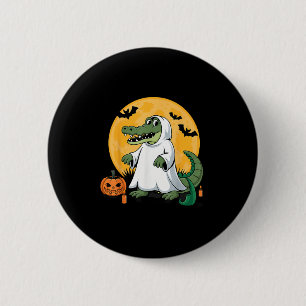 Ghost Alligator Halloween Soky Gator Lovers  6 Cm Round Badge