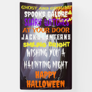 Ghost and Goblins Haunting Night Quote Banner