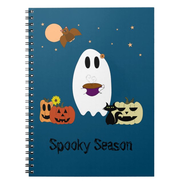 Ghost and Tea Notebook (Front)