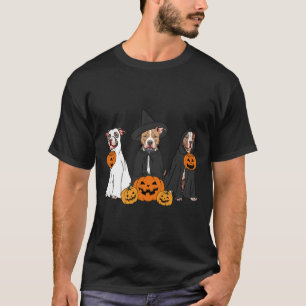Ghost And Witch Pit Bull T-Shirt