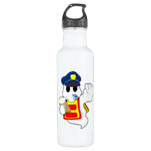 Ghost as Police officer with Whistle 710 Ml Water Bottle
