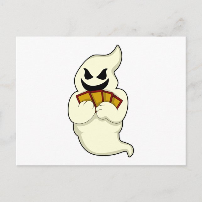 Ghost at Poker with Poker cards (Front)