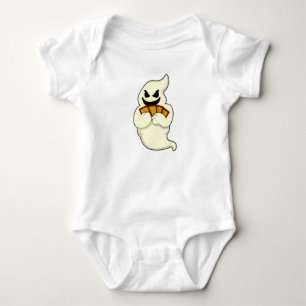 Ghost at Poker with Poker cards Baby Bodysuit