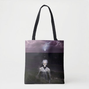 Ghost at Sea - Oil Painting Tote Bag
