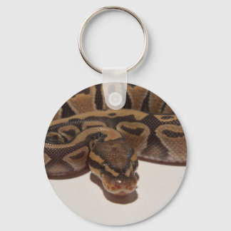 Ghost Ball Python Keychain