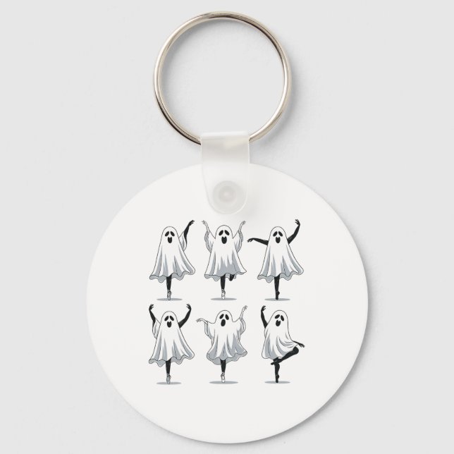 Ghost Ballerinas Halloween Dance Costume Ballet Fa Key Ring (Front)