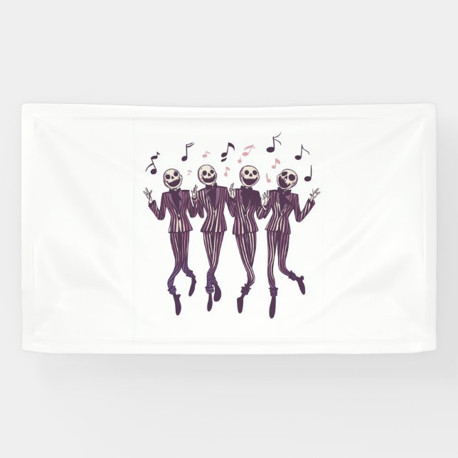 Ghost Barbershop Quartet Banner (Horizontal)
