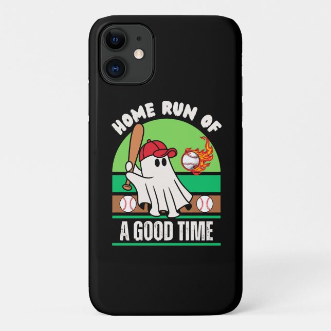 Ghost Baseball Player Halloween Case-Mate iPhone Case (Back)
