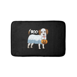 Ghost Beagle Halloween Dog Bath Mat